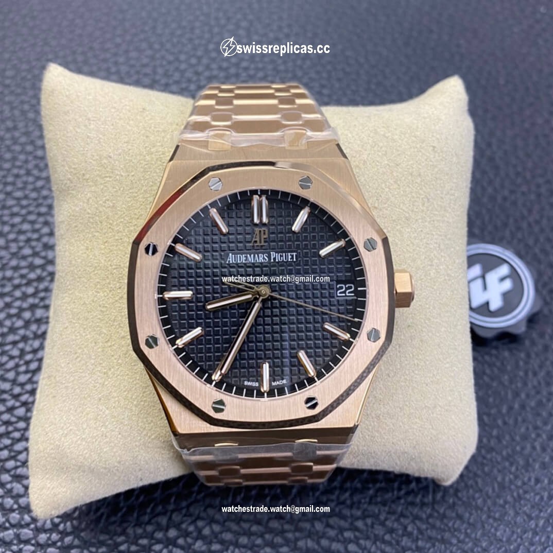 Audemars Piguet Royal Oak 15500OR.OO.1220OR.01 ZF Factory Rose Gold Version Black Dial