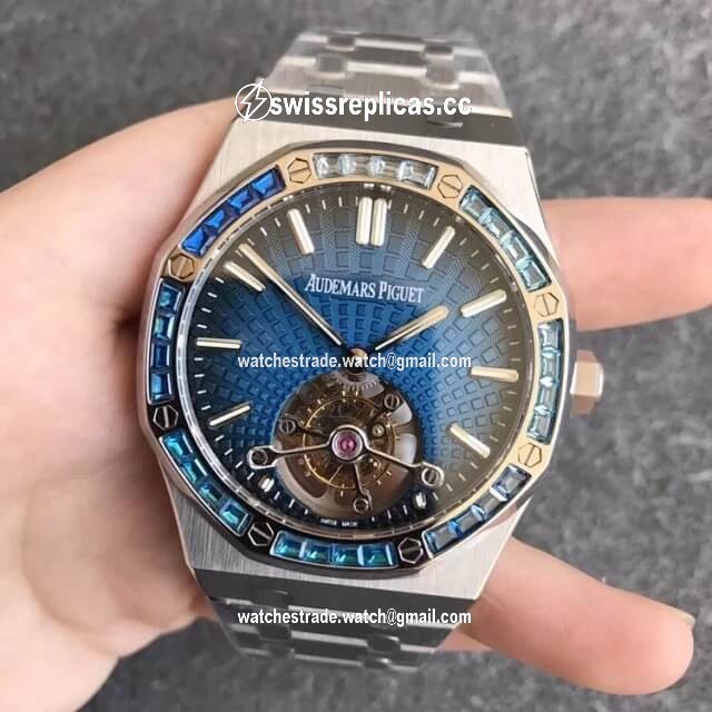 Audemars Piguet Royal Oak Tourbillon 26521PT.YY.1220PT.01 R8 Factory Smoky Blue Dial