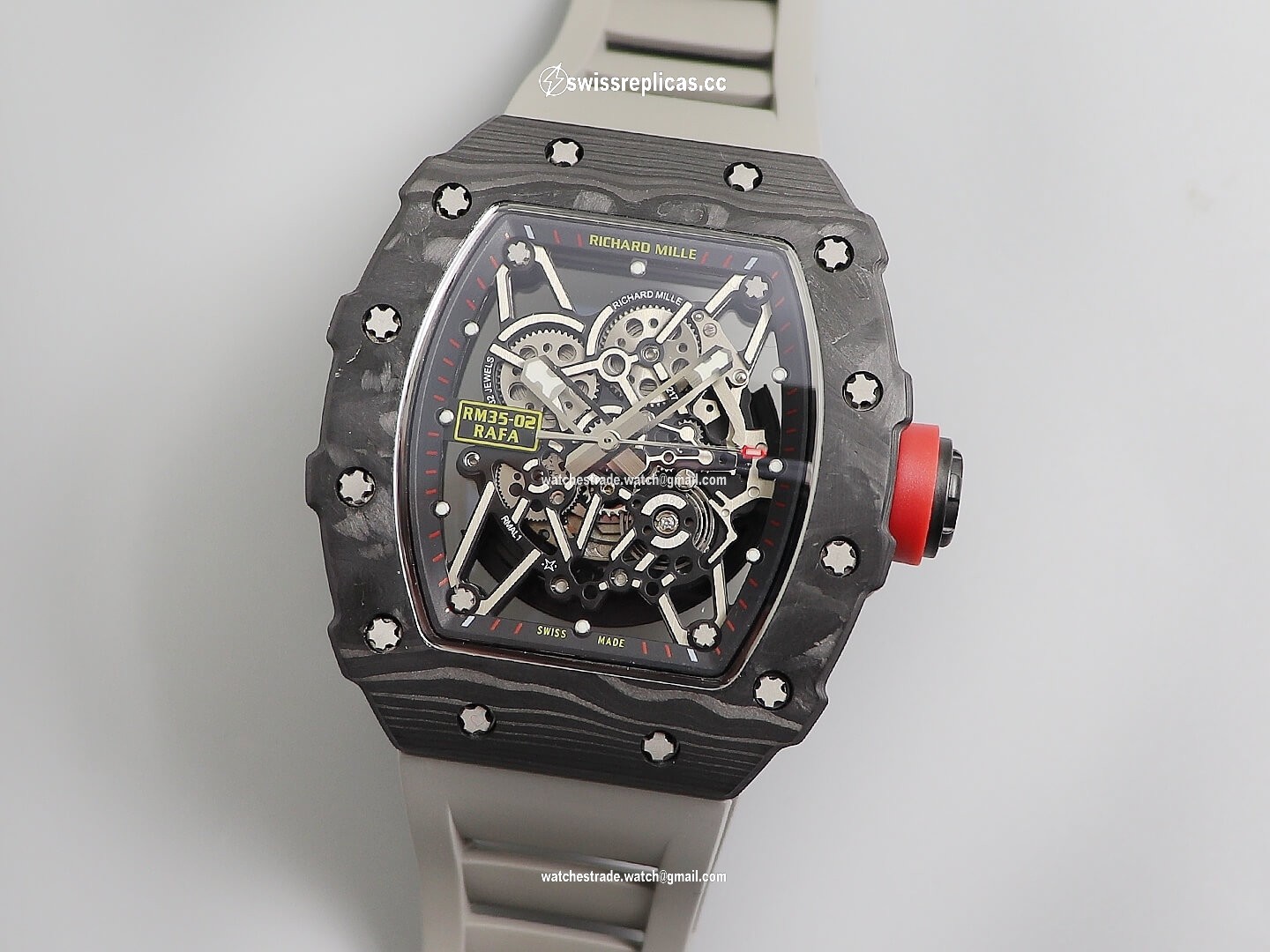Richard Mille RM035 KV Factory V3 Carbon Fiber Skeleton Dial