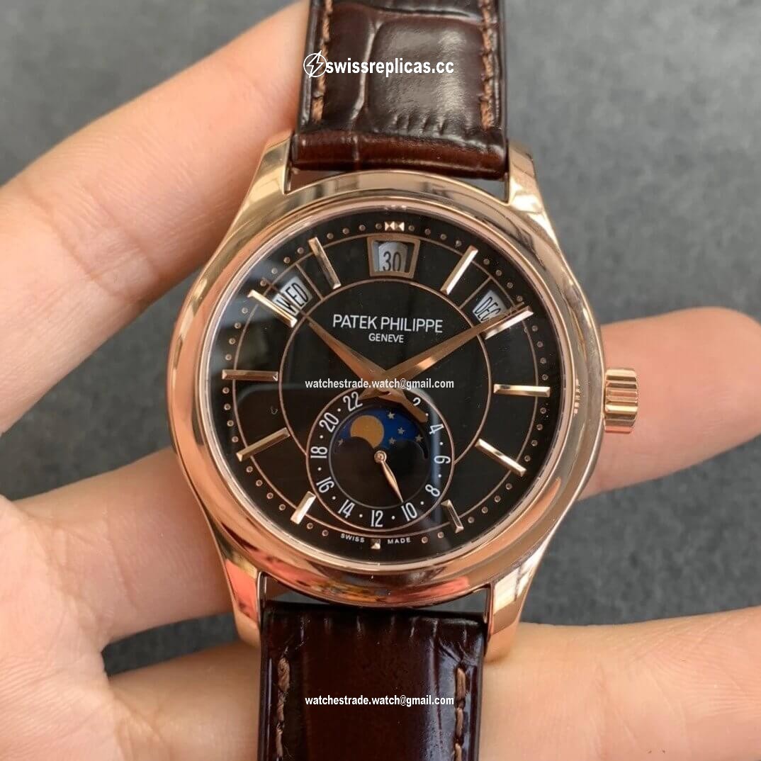 Patek Philippe Complications 5205R-010 GR Factory Rose Gold Black Dial
