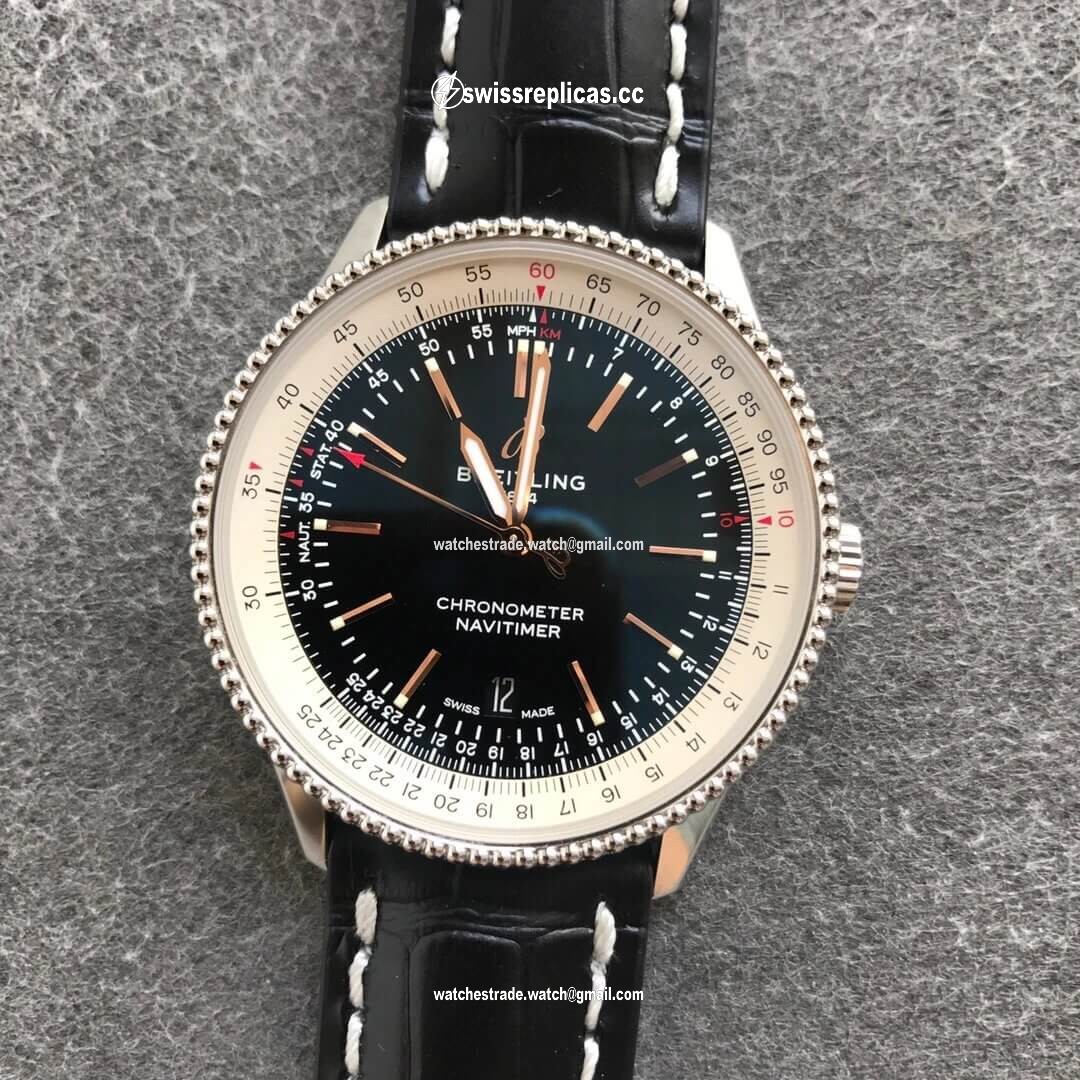 Breitling Navitimer 1 A17326211B1P1 V7 Factory Black Dial