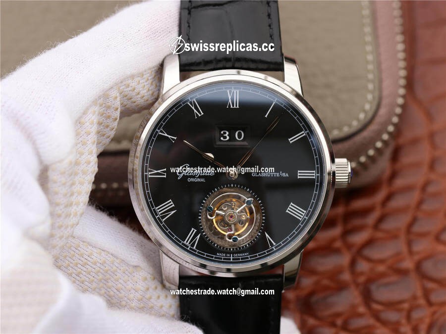 Glashutte Original Senator Excellence Tourbillon 1-94-03-04-04-04 R8 Factory V3 Black Dial