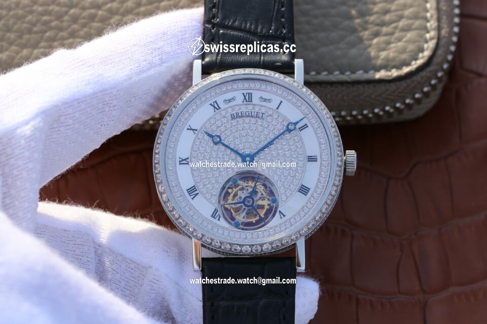 Breguet Classique Ultra-Thin Tourbillon Stainless Steel Diamond Dial