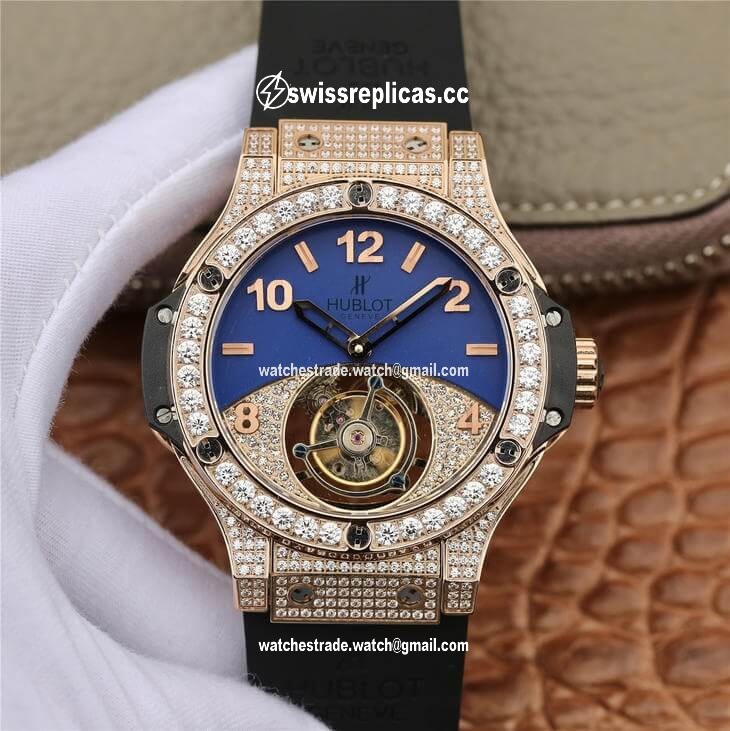 Hublot Big Bang Tourbillon Rose Gold Diamond Dial