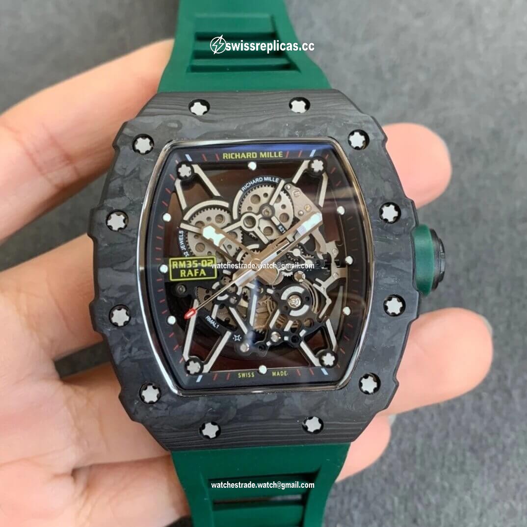 Richard Mille RM035-02 KV Factory V3 Carbon Fiber Green Strap
