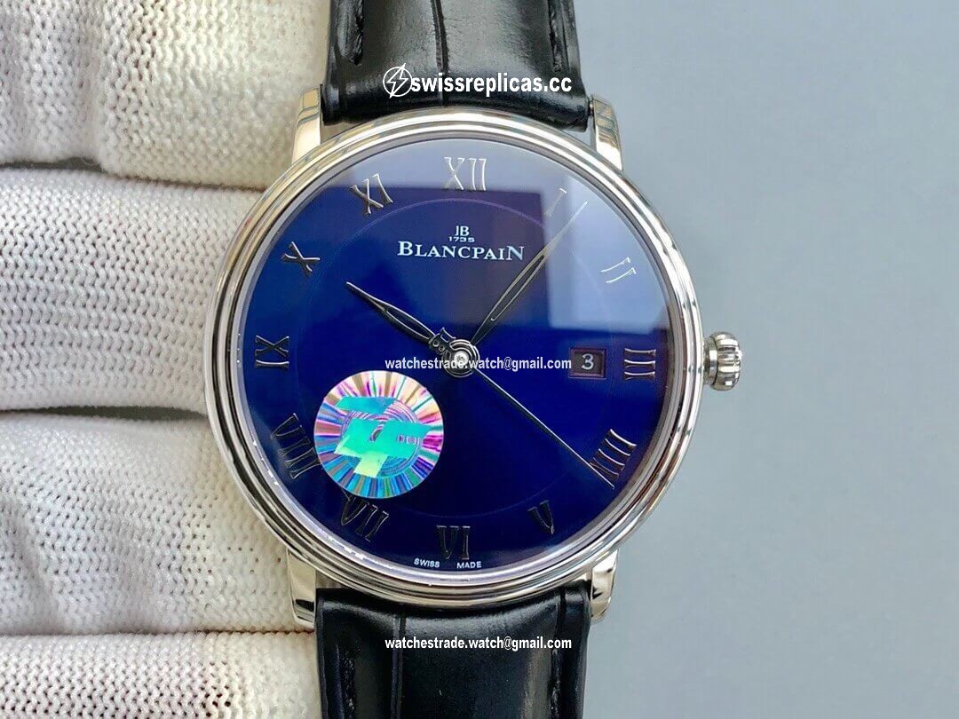 Blancpain Villeret 6551-1127-55B ZF Factory Blue Dial