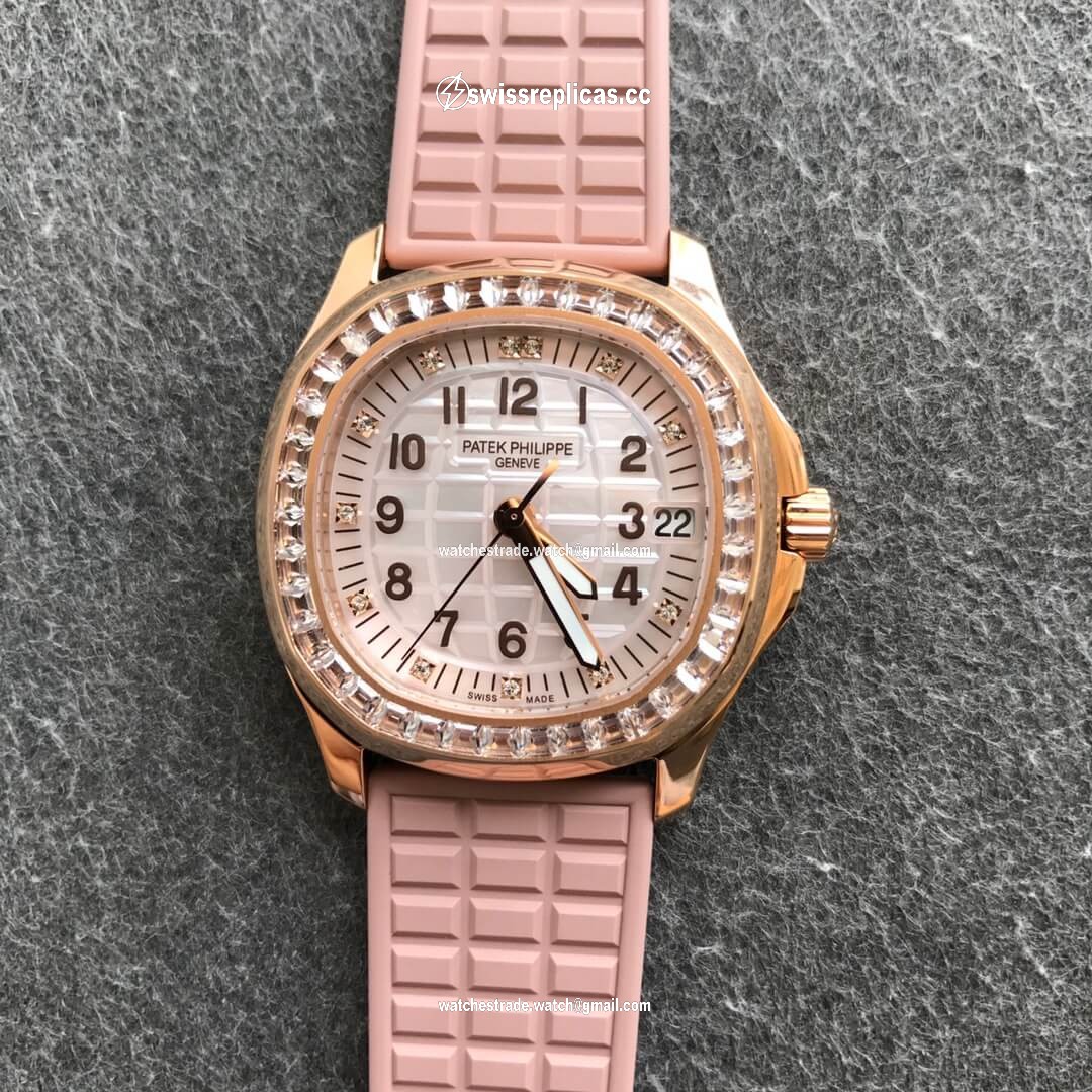 Patek Philippe Aquanaut 5072R-001 PPF Factory Rose Gold Mother Of Pearl Dial