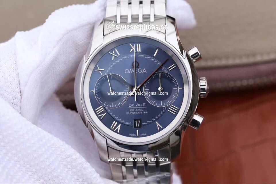 Omega De Ville 431.10.42.51.03.001 OM Factory Blue Dial