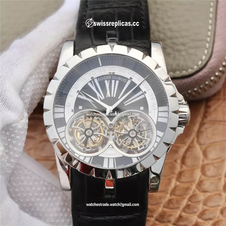 Roger Dubuis Excalibur RDDBEX0291 JB Factory Tourbillon Black Dial