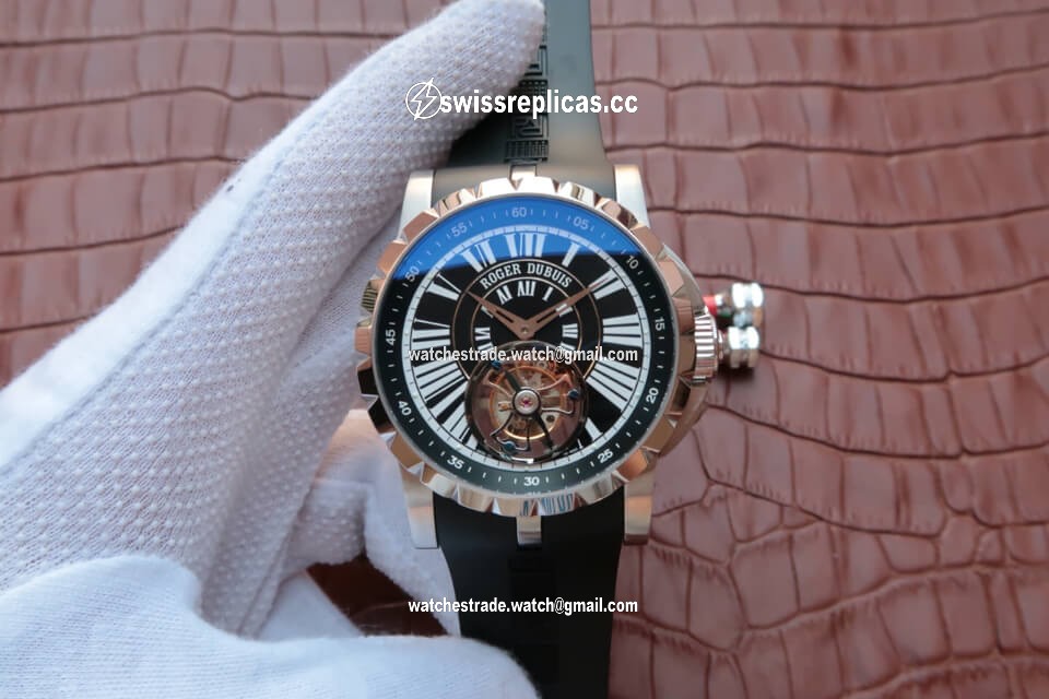 Roger Dubuis Hommage Tourbillon JB Factory Black Dial