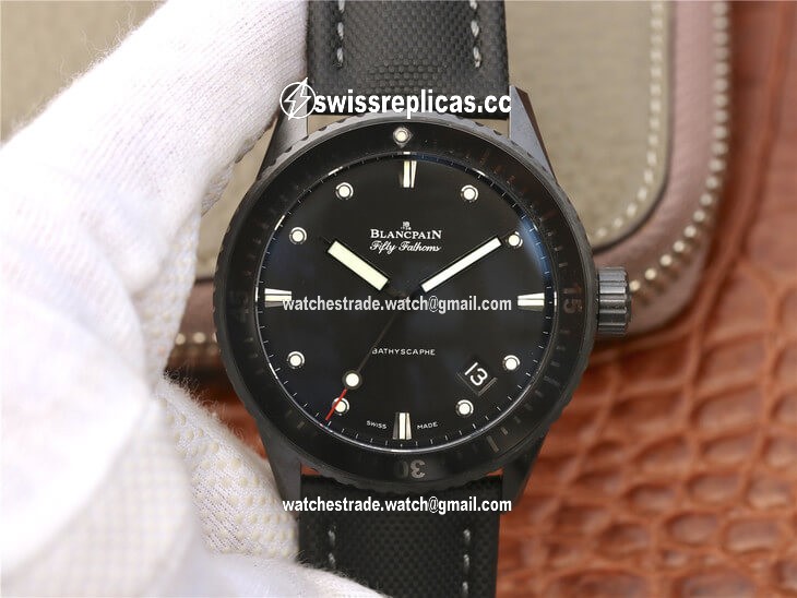 Blancpain Fifty Fathoms Bathyscaphe 5000-0130-B52-B GF Factory Black Ceramic