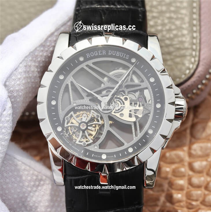 Roger Dubuis Excalibur RDDBEX0260 JB Factory Skeleton Tourbillon Dial