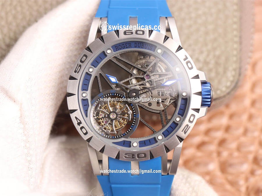 Roger Dubuis Excalibur Spidr RDDBEX0479 JB Factory Tourbillon Skeleton Dial