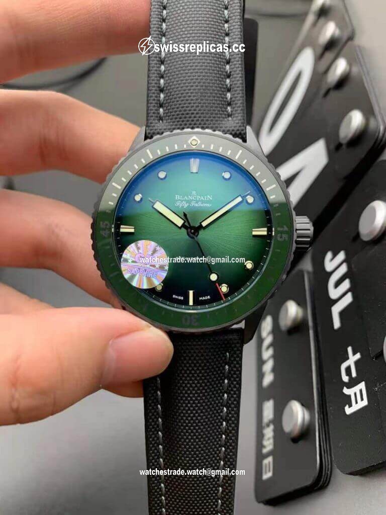 Blancpain Fifty Fathoms Bathyscaphe Mokkarran 5005 0153 NABA GF Factory Green Dial