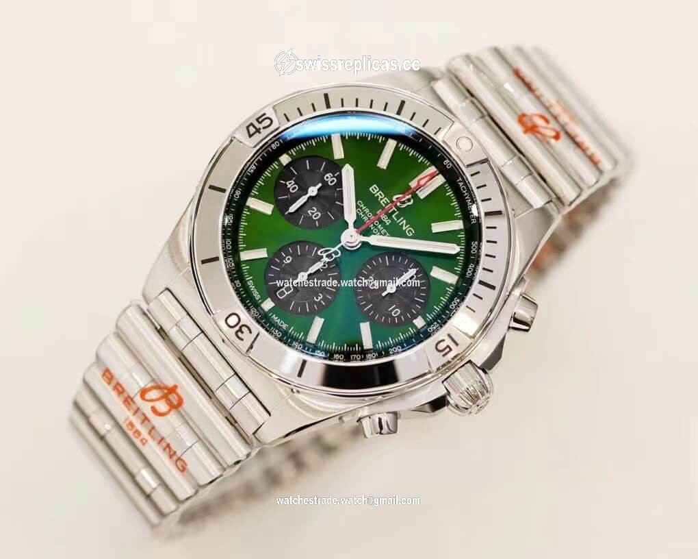Breitling Chronomat AB01343A1L1A1 GF Factory Green Dial