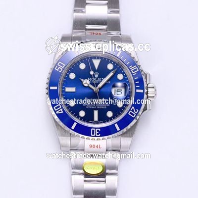Rolex Submariner 116619LB-97209 Noob Factory V10 Blue Dial