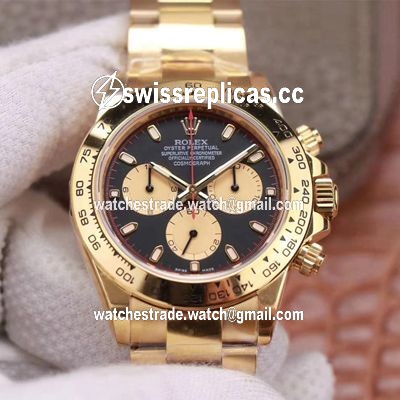 Rolex Daytona M116508-0009 Noob Factory Black Dial 4130 Movement