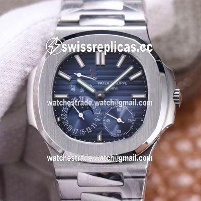 Patek Philippe Nautilus 5712/1A-001 PF Factory Blue Dial Steel Strap