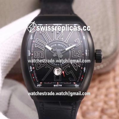 Franck Muller Vanguard V 45 SC DT TT NR BR TT ZF Factory Black Dial