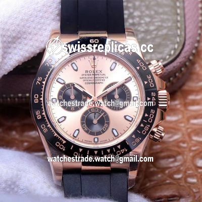 Rolex Daytona M116515LN-0021 Noob Factory Pink Dial 4130 Movement