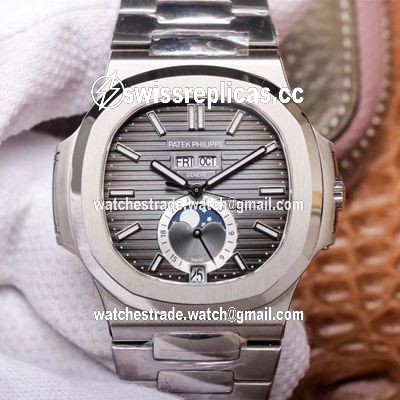 PF Factory Patek Philippe Nautilus 5726/1A-001 Moonphase Gray Dial