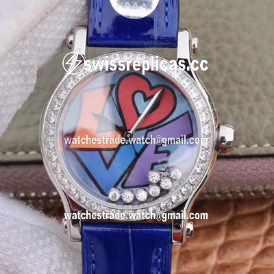 Chopard Happy Diamonds Happy Love 278559-3020 YF Factory Blue Mother Pearl Dial