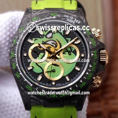 Rolex Daytona Cosmos Chronograph Carbon Fiber Edition Green Exploded Dragon Dial
