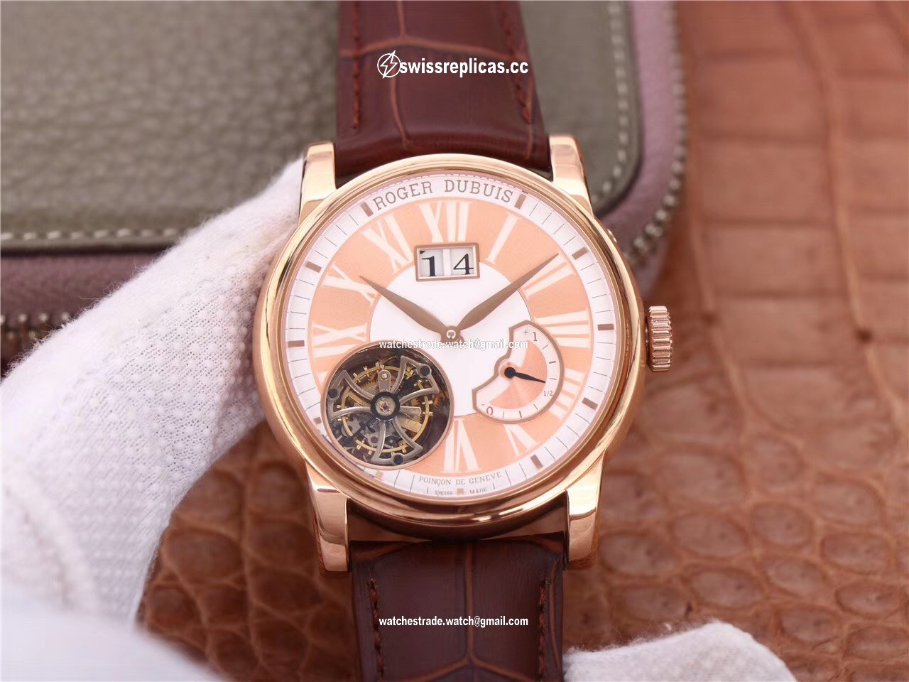 JB Factory Roger Dubuis Hommage Flying Tourbillon RDDBHO0568 Pink