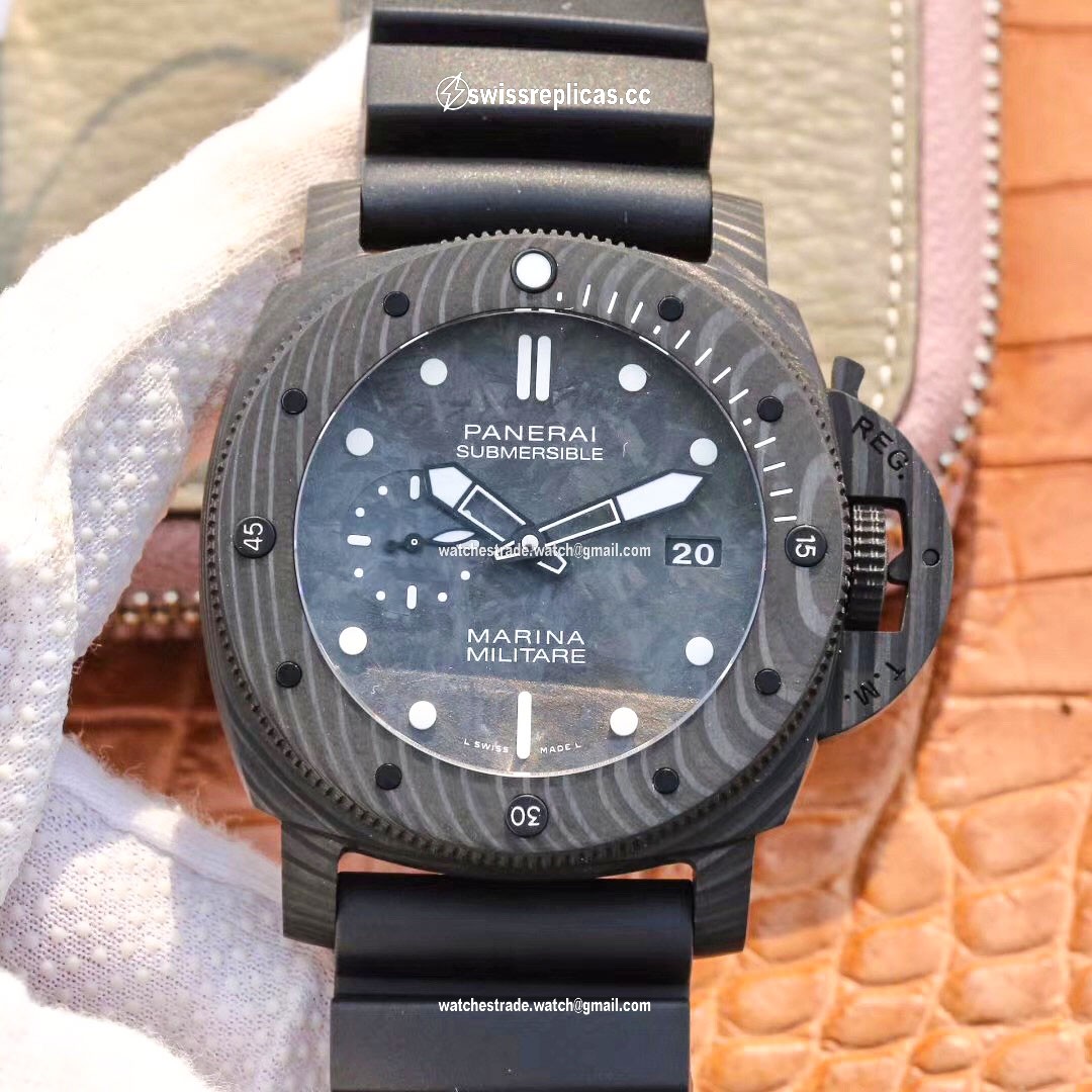 VS Factory Panerai Submersible Marina Militare Carbotech 47MM PAM00979
