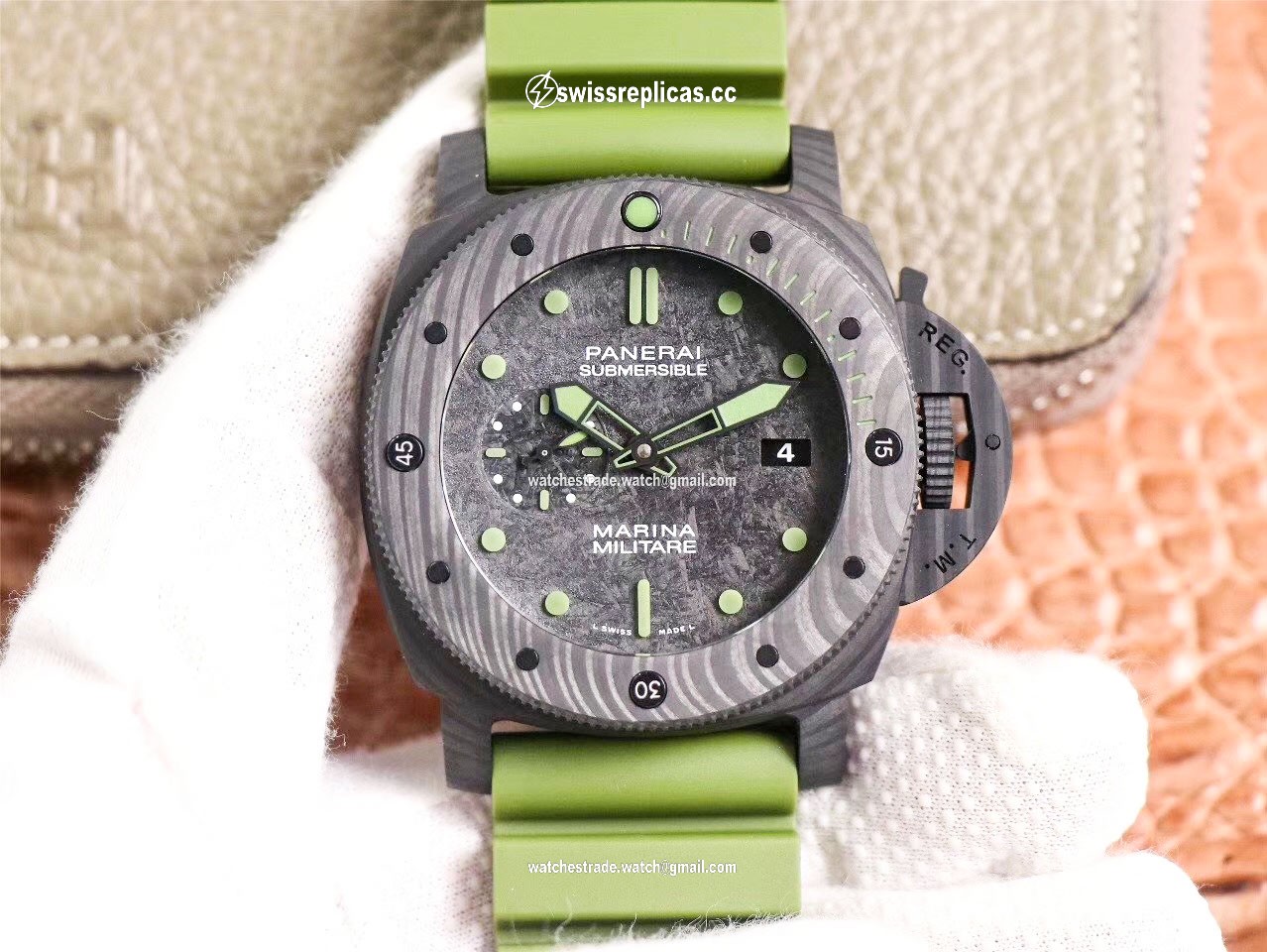 VS Factory Panerai Submersible Marina Militare Carbotech 47MM PAM00961