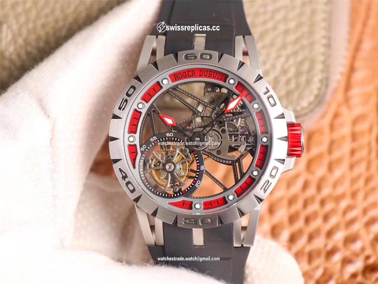JB Factory Roger Dubuis Excalibur Spider Italdesign Edition RDDBEX0622 Red