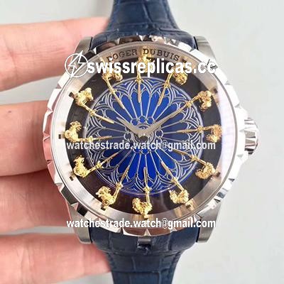 Roger Dubuis Excalibur Knights Of The Round Table II RDDBEX0495 Blue Dial