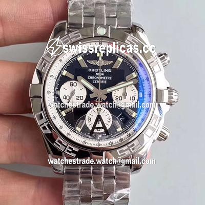 Breitling Chronomat 44MM AB011012/B967/375A GF Factory Dark Blue Dial