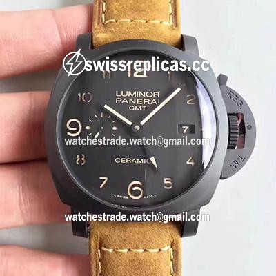 Panerai Luminor GMT 1950 3 Days PAM441 VS Factory V2 Black Dial