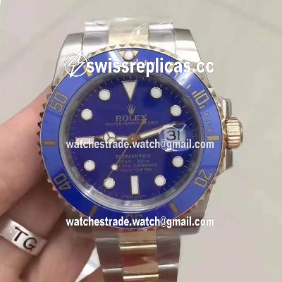 Rolex Submariner Date 116613LB Noob Factory V8 Blue Dial