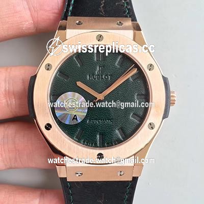Hublot Classic Fusion Berluti Scritto 511.OX.0500.VR.BER16 JJ Factory V2 Green Dial