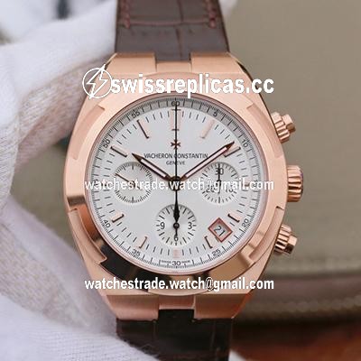 Vacheron Constantin Overseas Chronograph 5500V/000R-B074 8F Factory Silver Dial