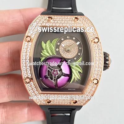 Richard Mille RM19-02 KV Factory Tourbillon Fleur Magnolia Dial