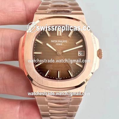 Patek Philippe Nautilus 5711/1R-001 PF Factory Rose Gold Chocolate Dial