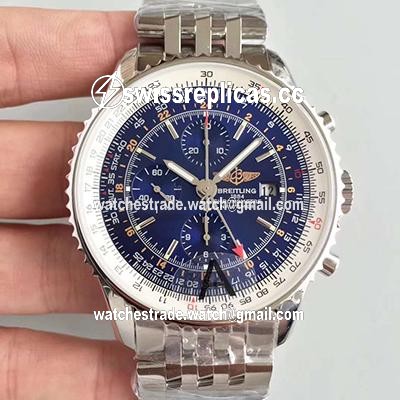 Breitling Navitimer Montbrillant Datora A21330 JF Factory Blue Dial