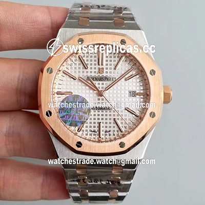 Audemars Piguet Royal Oak 15400SR.OO.1220SR.01 JF Factory Silver Dial