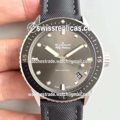 Blancpain Fifty Fathoms Bathyscaphe 5000-1110-B52A ZF Factory Meteor Grey Dial