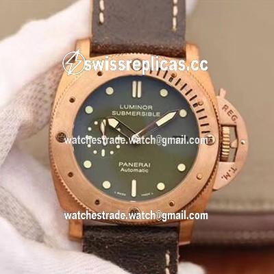 Panerai Luminor Submersible 1950 Bronzo PAM382 VS Factory V2 Green Dial