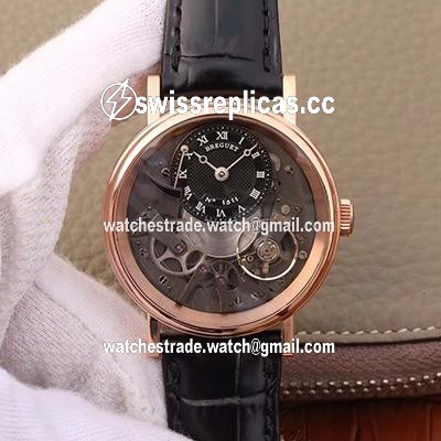Breguet Tradition 7027 7027BR/R9/9V6 Rose Gold Grey Skeleton Dial