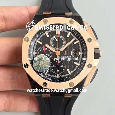 Audemars Piguet Royal Oak Offshore QE2 Cup 2016 26406FR.OO.A002CA.01 JF Factory V5 Black Dial