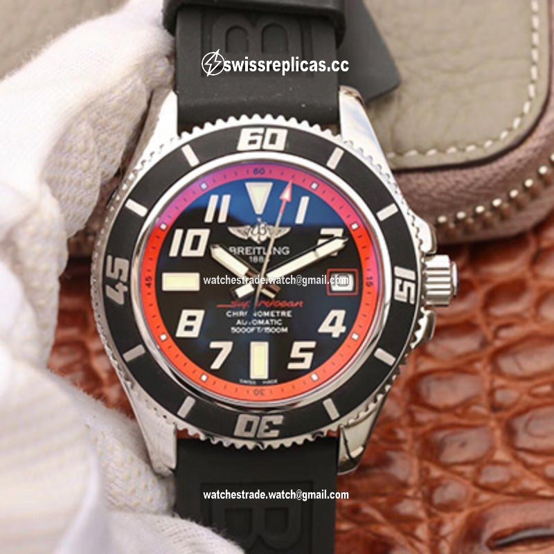 Breitling Superocean 42 Abyss Red A1736402/BA31BKRD ZF Factory Black Dial