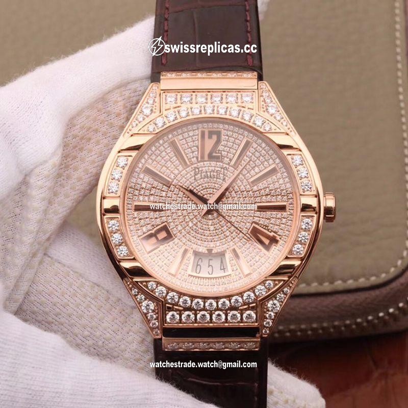 Piaget Polo MKS Factory Rose Gold Case Diamond Dial