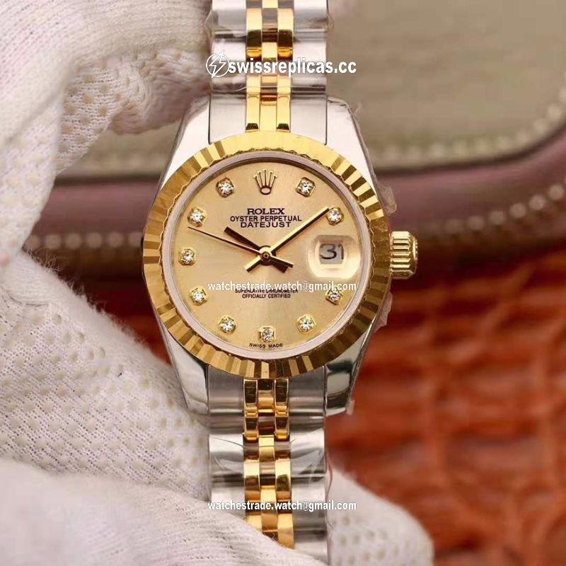 Rolex Lady Datejust 28mm 18K Gold Dial