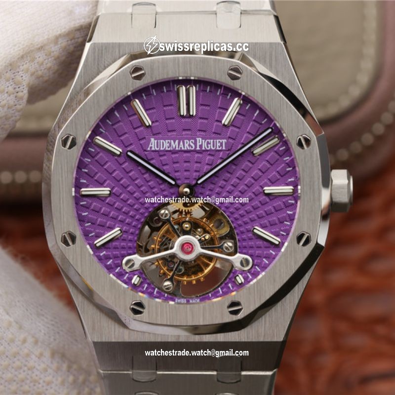 Audemars Piguet Royal Oak Tourbillon 26522ST.OO.1220ST.01 R8 Factory Purple Dial