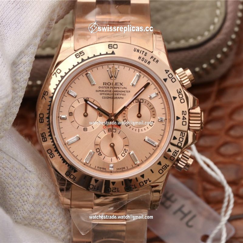 Rolex Daytona Cosmograph 116508 JH Factory Rose Gold Dial